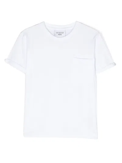 Neil Barrett Kids' Patch-pocket T-shirt In White