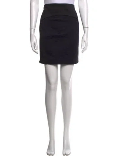 Pre-owned Neil Barrett Patterned Mini Skirt In Black