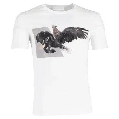 Neil Barrett Pegasus T-shirt In White Cotton