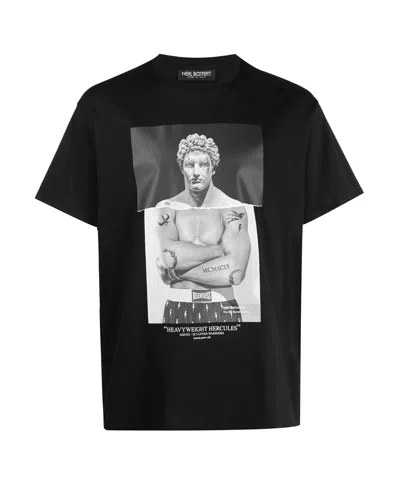 Neil Barrett Photo Printed Short-sleeved T-shirt In Black