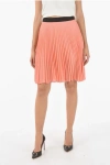 Neil Barrett Woman Midi Skirt Salmon Pink Size 10 Polyester