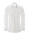 Neil Barrett Printed Collar Shirt In White