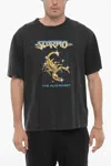Neil Barrett Printed Scorpio The Alchemist Crew-neck T-shirt In Grey