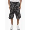 Neil Barrett Printed Straight Leg Anemone Bermuda Shorts
