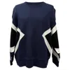 Neil Barrett Printed Sweater In Navy Blue Cotton In Blue