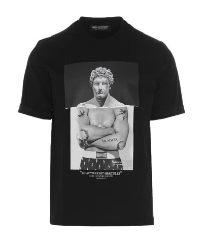 Neil Barrett Printed T-shirt In Black