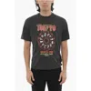 Neil Barrett Printed Tokyo Galactic Tour Crew-neck T-shirt In Gray