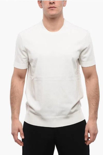 Neil Barrett Ribbed Hem Tecno Knitted T-shirt