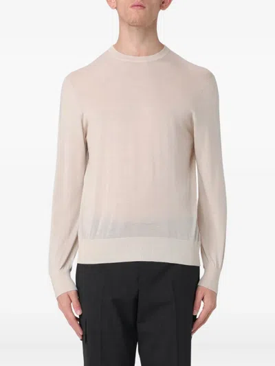NEIL BARRETT RIBBED-TRIM SWEATER
