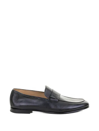 Neil Barrett Round-toe Penny Leather Loafers In Black
