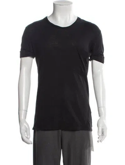 Pre-owned Neil Barrett Scoop Neck Short Sleeve T-shirt In Black