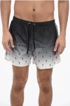 Neil Barrett Screen Print All-over Bolt Swim Shorts