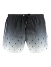 Neil Barrett Screen Print All-over Bolt Swim Shorts In Multi
