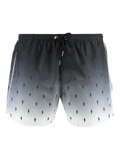Neil Barrett Screen-print Swim Shorts