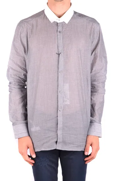 Neil Barrett Shirts Gray In Blue