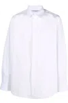 Neil Barrett Buttoned Tailored Shirt In Bianco
