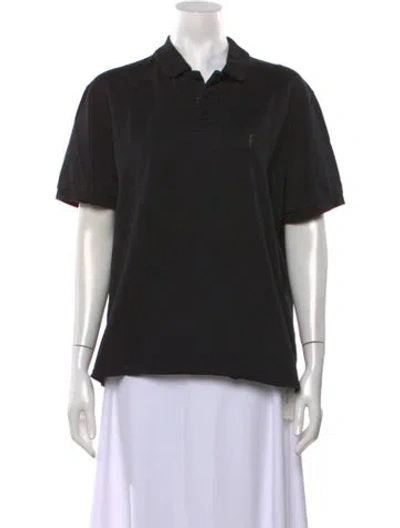 Pre-owned Neil Barrett Short Sleeve Polo In Black