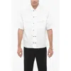 Neil Barrett Short Sleeved Boxy Fit Shirt With Double Breast Pocket