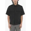 Neil Barrett Short Sleeved Loose Fit Shirt With Double Breast Pocket