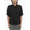 Neil Barrett Short Sleeved Loose Fit Shirt With Double Breast Pocket