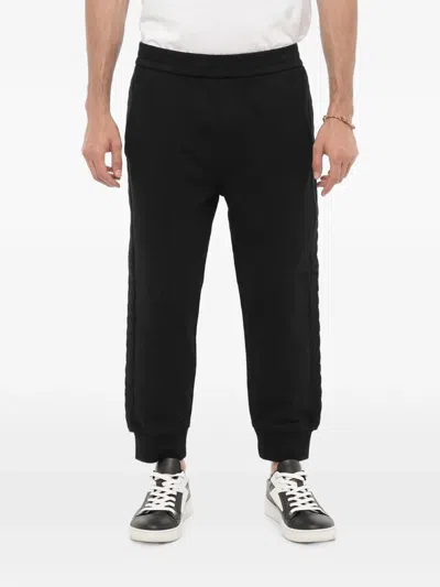 Neil Barrett Side-stripe Track Pants In Black
