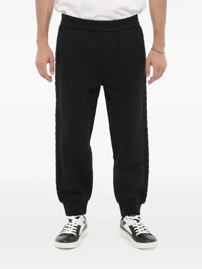 Neil Barrett Side-stripe Track Pants In Black