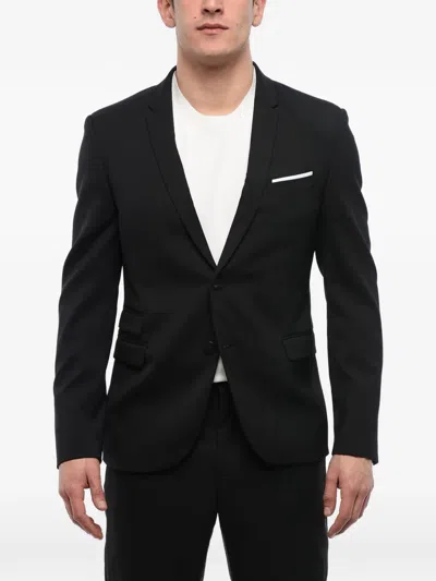 Neil Barrett Single-breasted Narrow-fit Blazer In Black