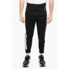 Neil Barrett Skinny Fit Joggers With Contrasting Side Bands In Black