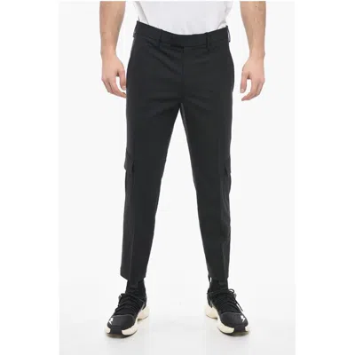 Neil Barrett Skinny Fit Nate Cargo Pants In Black