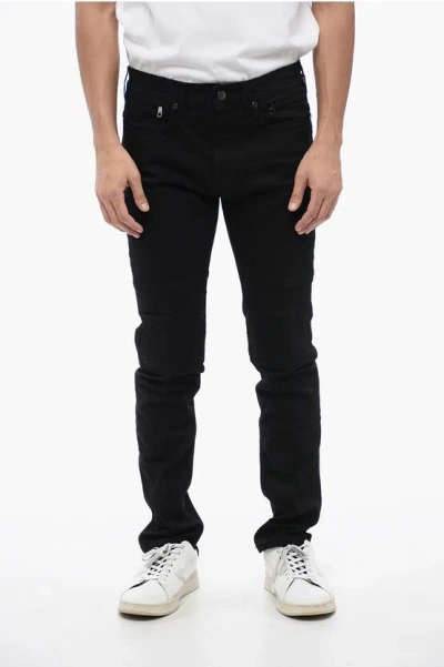 Neil Barrett Skinny Fit Stretch Biker Denims 14cm In Black