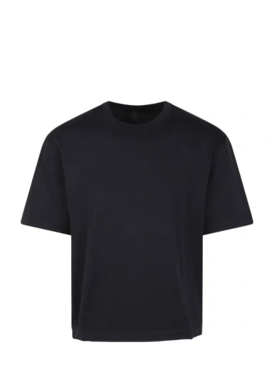 Neil Barrett Slim Dropped Shoulder Bicolor T-shirt In Black