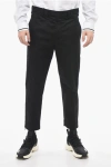 Neil Barrett Slim Fit Cotton Twill Jamie Pants With Ankle Zip
