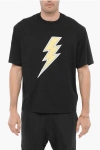 Neil Barrett Slim Fit Crew-neck T-shirt With Contrasting Detail