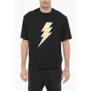 Neil Barrett Slim Fit Crew-neck T-shirt With Contrasting Detail