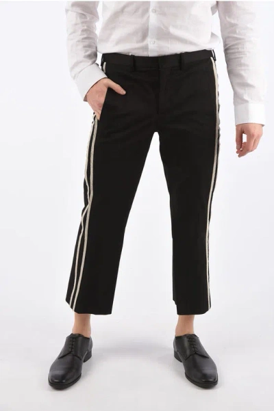 Neil Barrett Slim Fit Cropped Pants In Black
