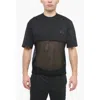 Neil Barrett Slim Fit Mesh Crew-neck T-shirt With Piercing