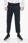 Neil Barrett Slim Fit Tom Pants With Contrasting Edges And Ankle Buttons