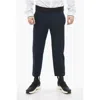 Neil Barrett Slim Fit Tom Pants With Contrasting Edges And Ankle Buttons