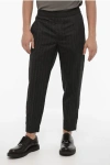 Neil Barrett Slim Fit Virgin Wool Pants With Ankle Zip