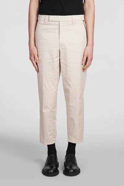 Neil Barrett Regular Fit Slim Fit Pants With Belt Loops In Beige