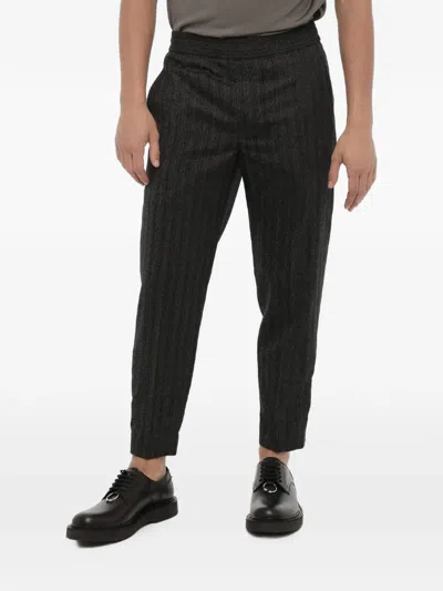 Neil Barrett Slim-fit Ankle-zip Tapered Trousers In Black