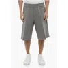 Neil Barrett Solid Color Cargo Sweat Shorts In Gray