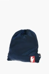 Neil Barrett Solid Color Drawstring Backpack With Two-tone Laces