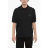 Neil Barrett Solid Color Loose Fit Polo Shirt With Piercing Detail