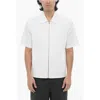 Neil Barrett Solid Color Short Sleeves Lightweight Overshirt In White