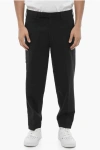 Neil Barrett Solid Color Slim Fit Chino Pants With Adjustable Ankle