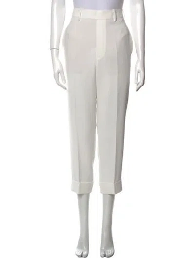 Pre-owned Neil Barrett Straight Leg Pants In White