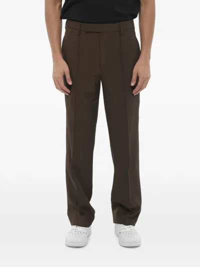 Neil Barrett Straight-leg Trousers In Brown