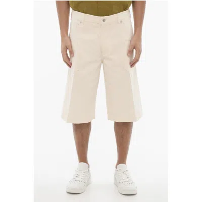 Neil Barrett Stretch Blue Loose Fit Men's Shorts