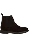 Neil Barrett Suede Panelled Boots In Brown